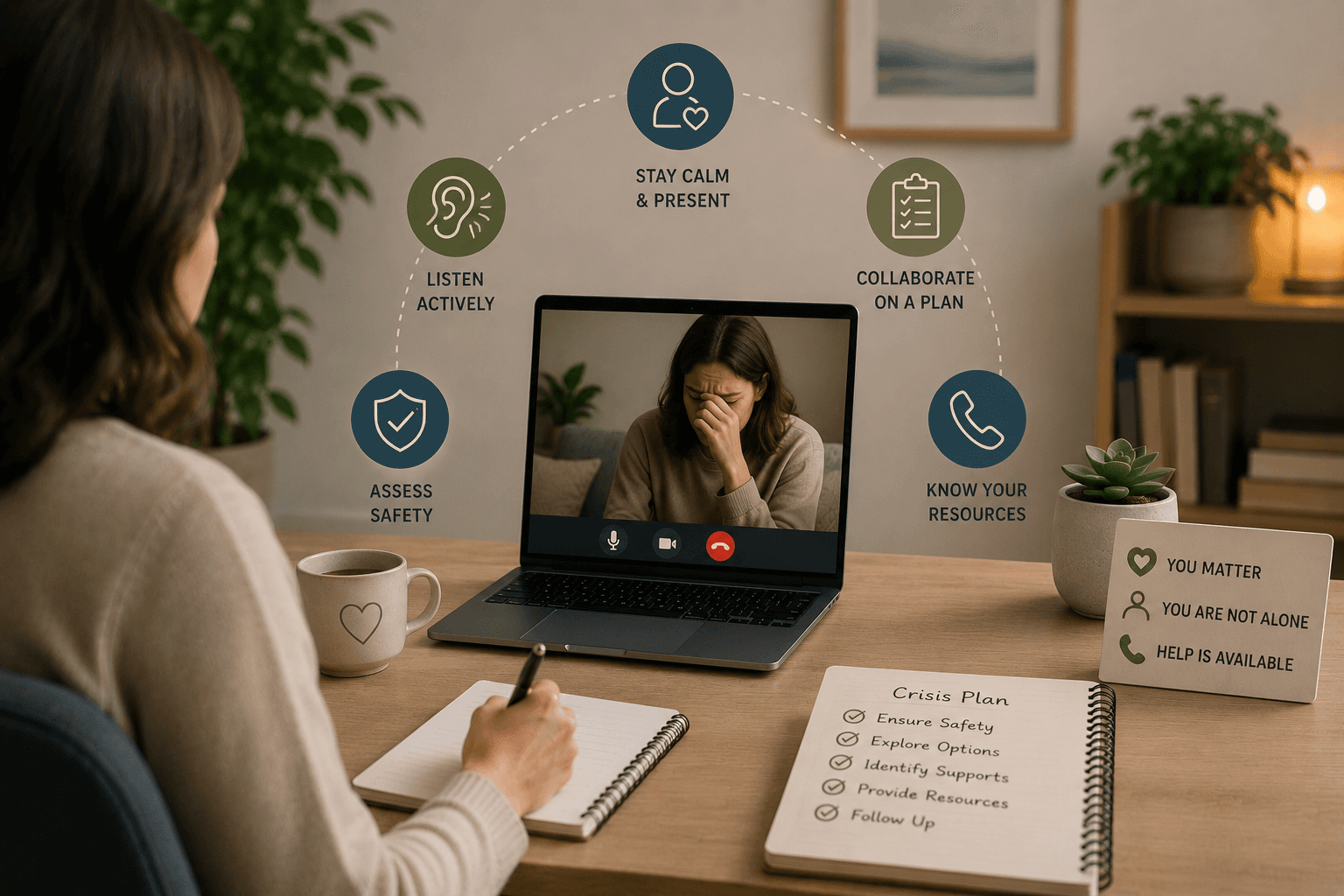 Managing Crisis Situations in Virtual Therapy Sessions